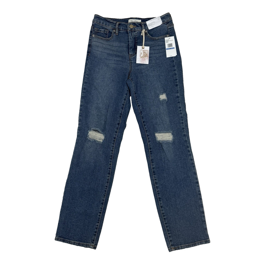 NEW Jessica Simpson‎ Spotlight High Rise Slim Straight Women's Jeans Sz 25 NWT